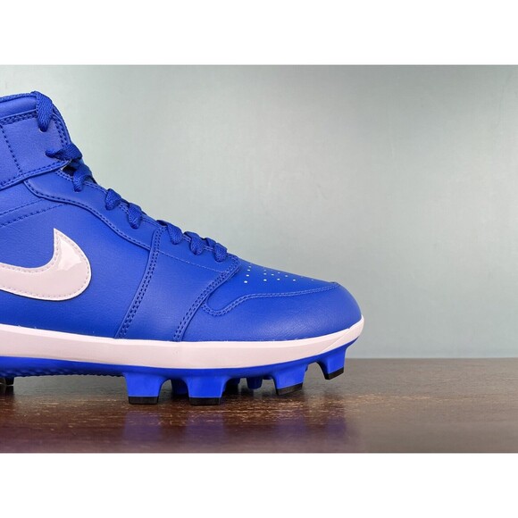 Nike Air Jordan 1 Retro MCS Game Royal Baseball Cleats Men's Sz 11.5 AV5354-401 - Picture 5 of 11